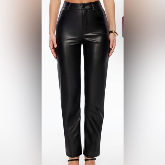 Leather pant Dynamite. straight leg - Picture 2 of 3